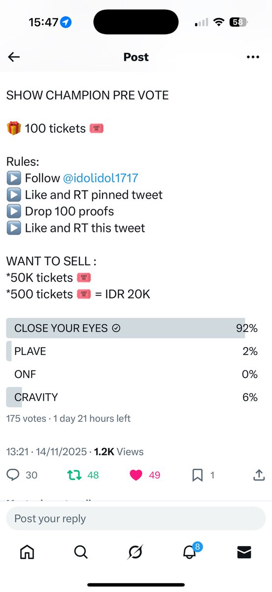 kyobaeeeeeee's tweet photo. @idolidol1717 #CLOSEYOUREYES https://t.co/A75E1VpyRS