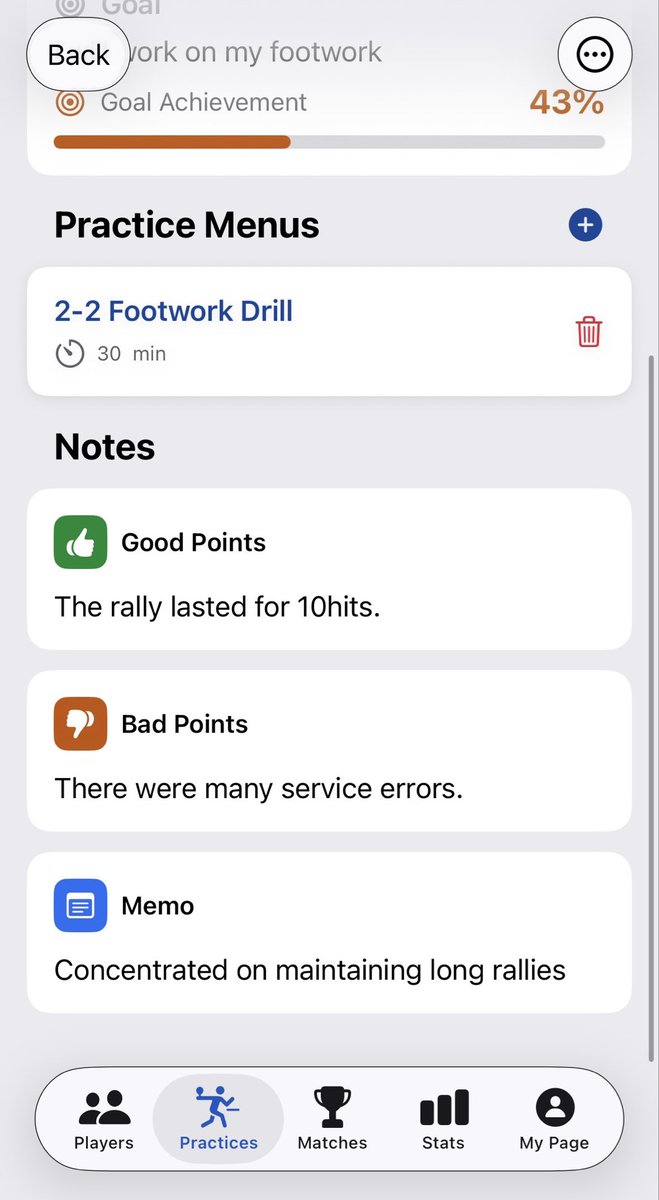 RallyNoteEN's tweet image. Master your practice with the Rally Note Log! 🏓

✅ Log session details (date, location)
✅ Track practice menus &amp;amp; duration
✅ Set goals &amp;amp; review performance (What went well / areas to improve)

Record, analyze, and improve faster!

#TableTennis #RallyNote