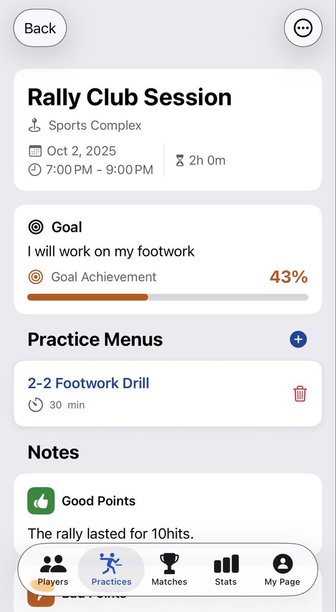 RallyNoteEN's tweet image. Master your practice with the Rally Note Log! 🏓

✅ Log session details (date, location)
✅ Track practice menus &amp;amp; duration
✅ Set goals &amp;amp; review performance (What went well / areas to improve)

Record, analyze, and improve faster!

#TableTennis #RallyNote