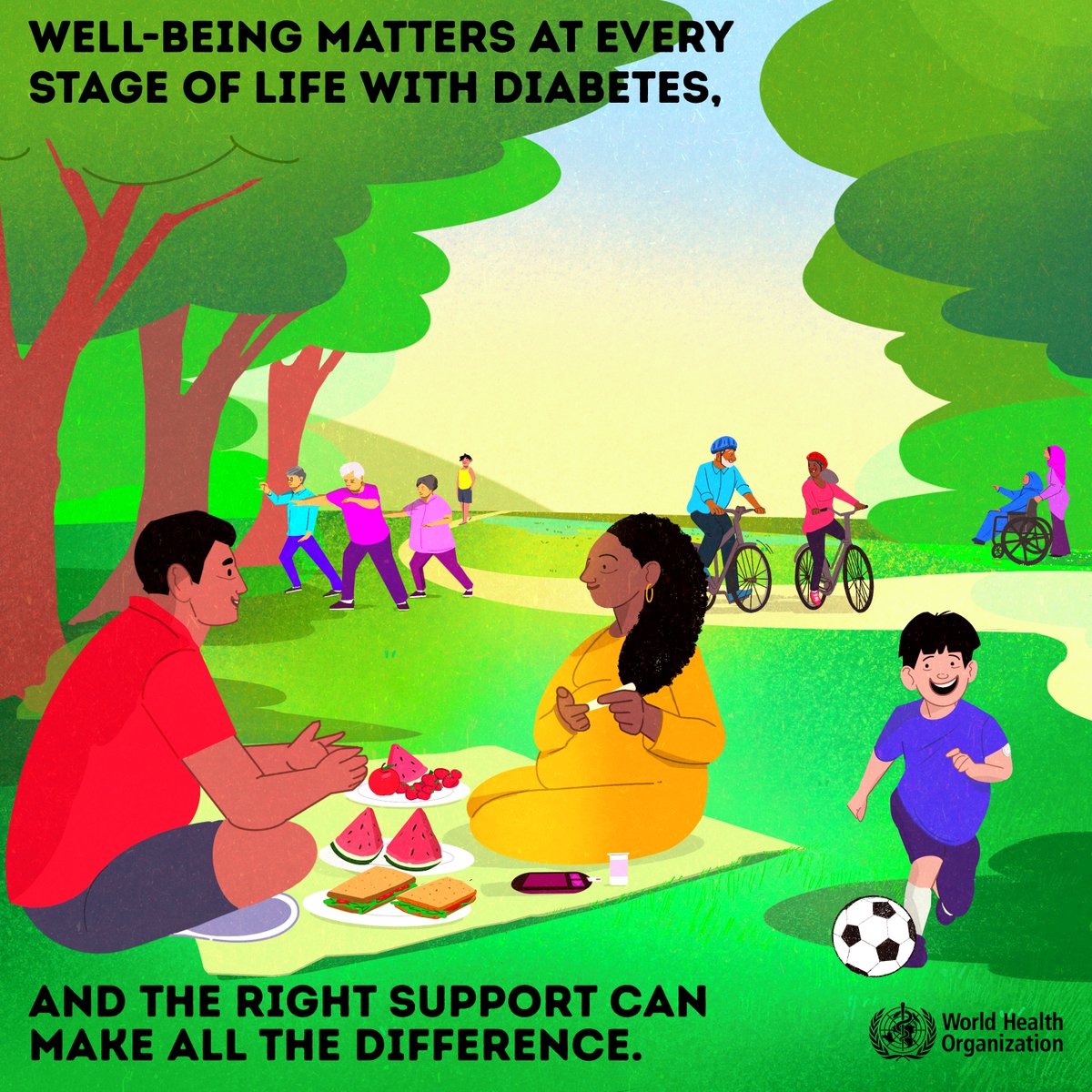 Self-care is not selfish. It is essential for your health and well-being. 
 
Remember to: 
💙 Move 
💙 Rest  
💙 Check in  
💙 Care for your body 
 
Learn more about #diabetes 👉bit.ly/4hUOjY0 #WorldDiabetesDay