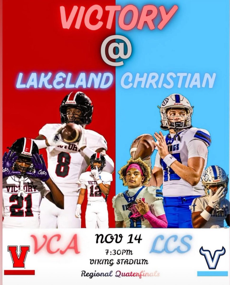 My first year of high school football and we already made the playoffs! VCA is locked in and ready to work. Let’s go!
#VCAFootball #PlayoffBound #FreshmanSeason #HighSchoolFootball #LockedIn
