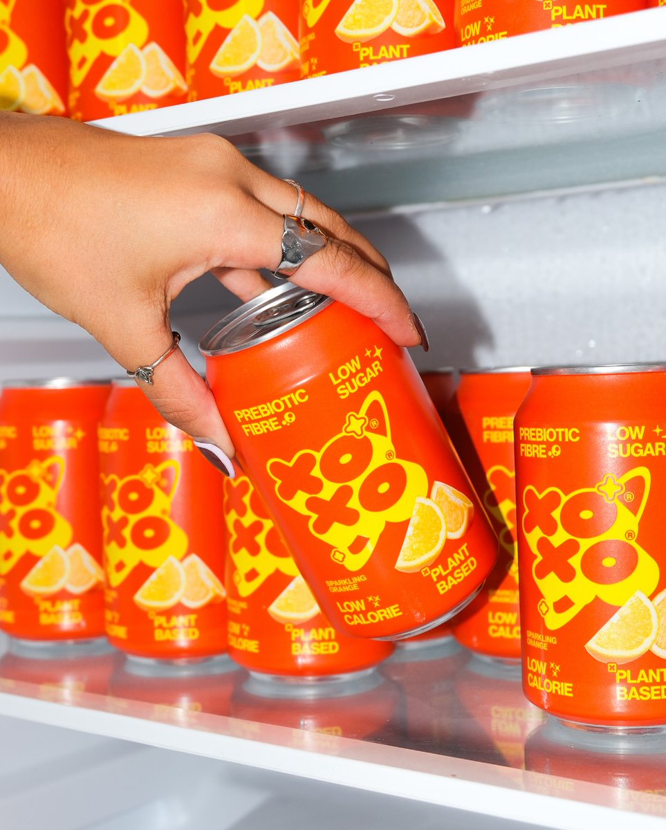 PENTAWARDS's tweet image. XOXO soda&apos;s #packagingdesign bursts with energy through vivid colour palettes and punchy typography. The design is vibrant and modern, with a fun, graphic style that ties seamlessly across flavour variants. #DailyDesignInspiration