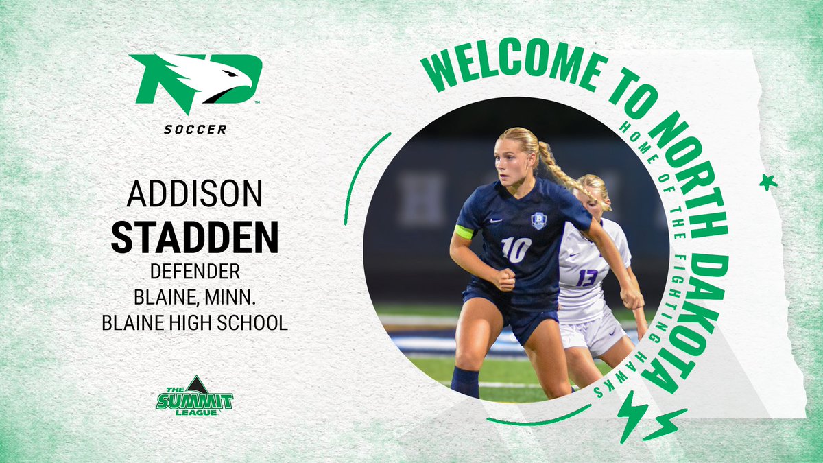 UNDsoccer's tweet photo. 𝐬𝐢𝐠𝐧𝐞𝐝. 𝐬𝐞𝐚𝐥𝐞𝐝. 𝐝𝐞𝐥𝐢𝐯𝐞𝐫𝐞𝐝!

Addison Stadden is officially a Fighting Hawk! Welcome to @UNDsports

#UNDproud | #LGH https://t.co/qDhNkSe15N