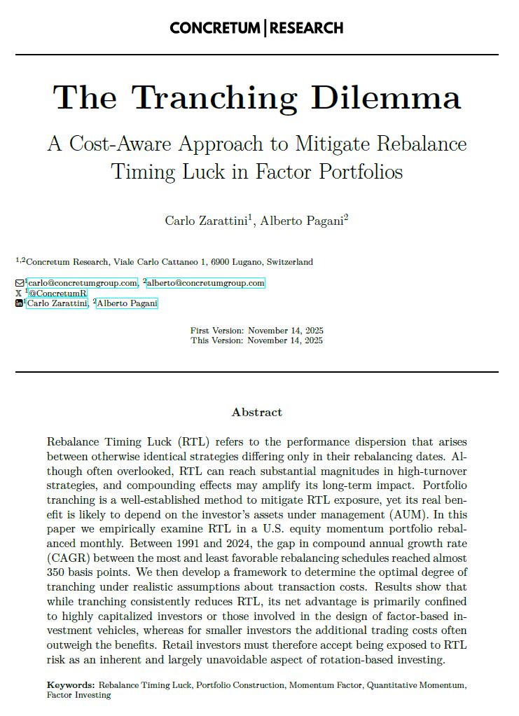 ConcretumR's tweet image. We’re pleased to announce that our new research paper is now available for download on SSRN:

𝗧𝗵𝗲 𝗧𝗿𝗮𝗻𝗰𝗵𝗶𝗻𝗴 𝗗𝗶𝗹𝗲𝗺𝗺𝗮: 𝘈 𝘊𝘰𝘴𝘵–𝘈𝘸𝘢𝘳𝘦 𝘈𝘱𝘱𝘳𝘰𝘢𝘤𝘩 𝘵𝘰 𝘔𝘪𝘵𝘪𝘨𝘢𝘵𝘦 𝘙𝘦𝘣𝘢𝘭𝘢𝘯𝘤𝘦 𝘛𝘪𝘮𝘪𝘯𝘨 𝘓𝘶𝘤𝘬 𝘪𝘯 𝘍𝘢𝘤𝘵𝘰𝘳 𝘗𝘰𝘳𝘵𝘧𝘰𝘭𝘪𝘰𝘴…