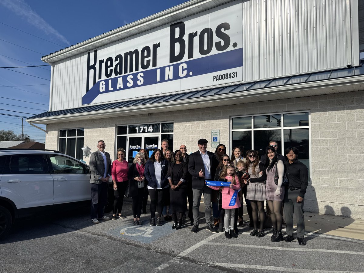 RepDelozier's tweet image. Today we officially reopened Kramer Bros Glass in Lower Allen Twp!  A family business that is a focal point as you enter LAT.  Good to be there with @hrccredc to celebrate.