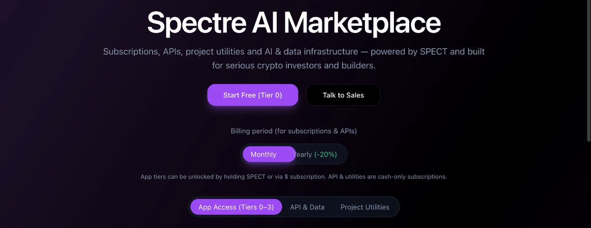 Spectre__AI's tweet image. We are preparing for the next era at $SPECT.

The revenue era. 

AI &amp;amp; Data Infrastructure, APIs, AI Agents, Social engines, Institutional grade analytics, Crypto Advertising algorithms and more.

Stay tuned.