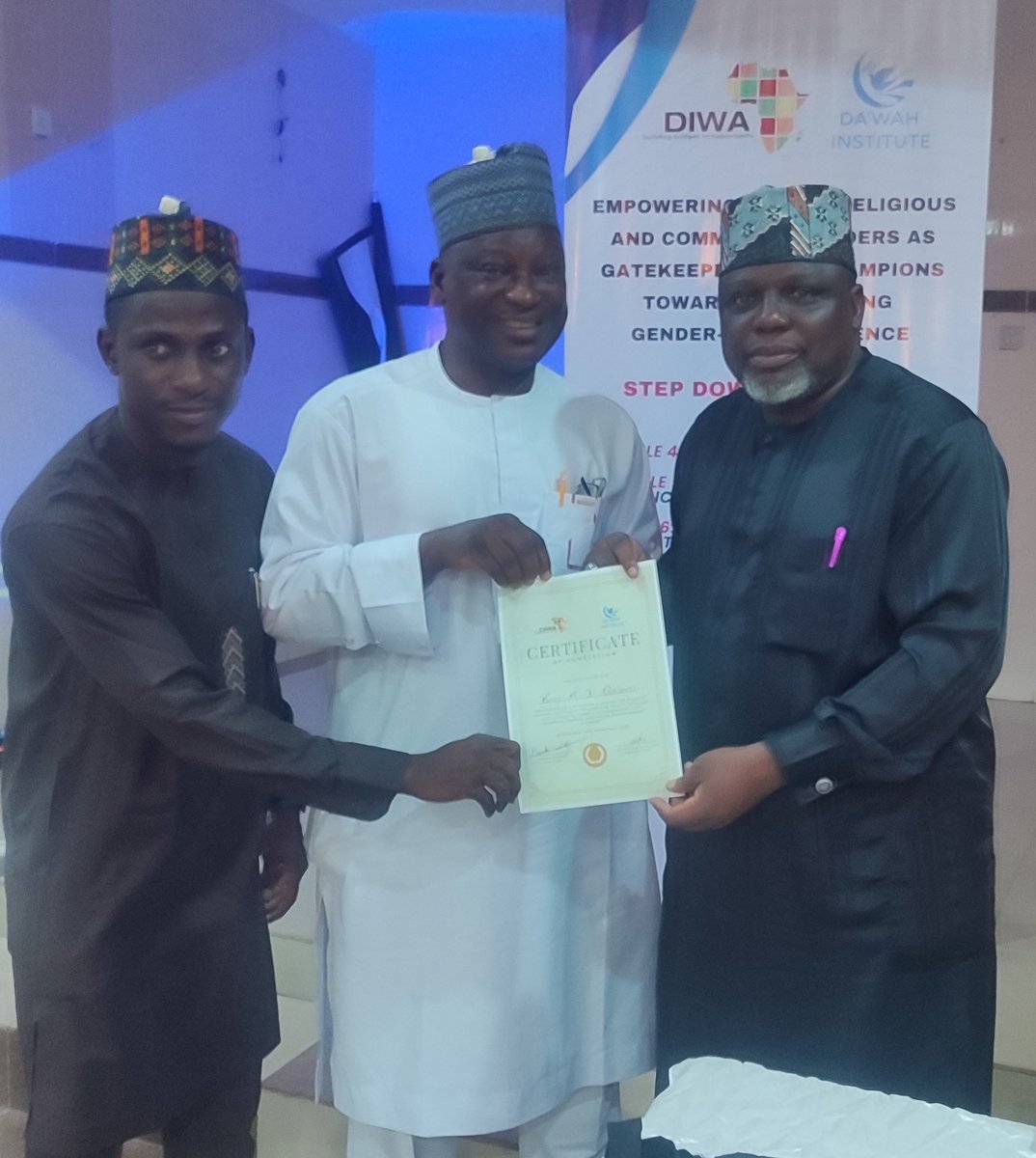 m_gambari's tweet image. Completion of Training in " *Empowering Muslim Religious and Community Leaders as Gatekeepers and Champions Towards Addressing Gender-Based Violence* " organised DIWA. #ENDGBV. #DIWA. #NASFAT
