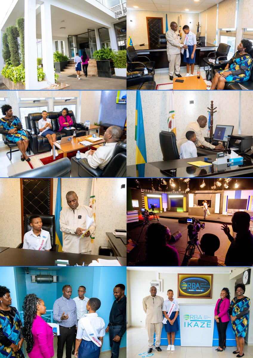 PlanRwanda's tweet photo. Feza, 17, steps in as DG of @rbarwanda, taking over from @Cleophas_Barore.

Her day:
✅ Tapping into the DG’s leadership journey &amp; aspirations for how young people can achieve their dreams.
✅ Discovering what it takes to produce radio &amp; television news.

#IDG2025 #GirlsTakeover https://t.co/aMpmbBeDr2