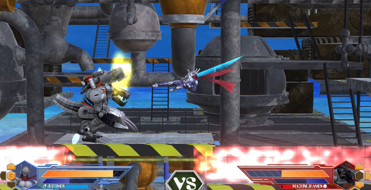 DRA_Remake's tweet image. Monodramon is an all arounder that comfortably engages in melee or mid-range, good against many rookies. His evo Justimon adapts further with his Trinity arm, cycling between three different attacks. And don&apos;t forget his famous Justice Kick!

#projectdigimon #monodramon #justimon