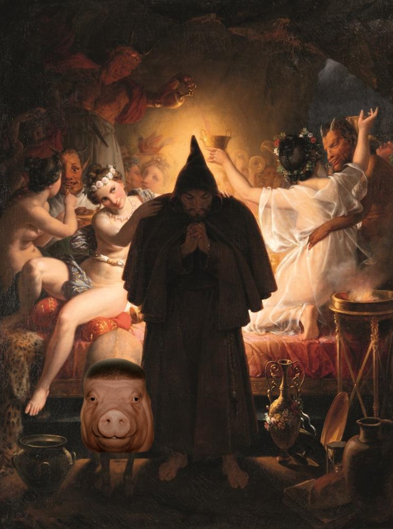 - Brother may i have some prayers?
- no.
- I am sinning, brother.
- As am I, brother. The tall skinny figure has thrown the Bible at me. ME, BROTHER. i believe he has taken a liking to me.