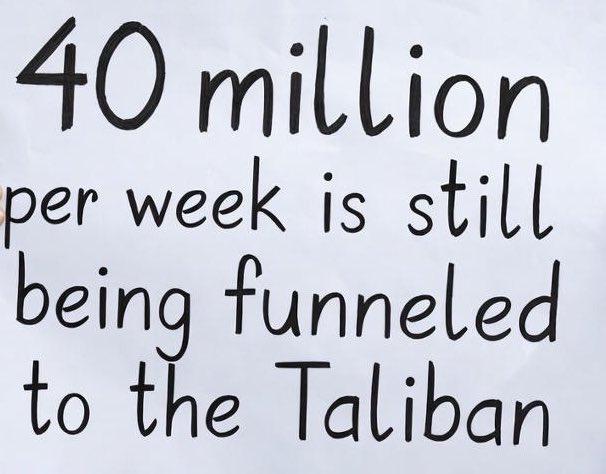 PoliticalBaseMA's tweet image. The transfer of millions in U.S. taxpayer dollars through Qatar to the Taliban continues at high speed, and these funds, once in Taliban hands, are distributed to numerous terrorist groups, including al-Qaeda.