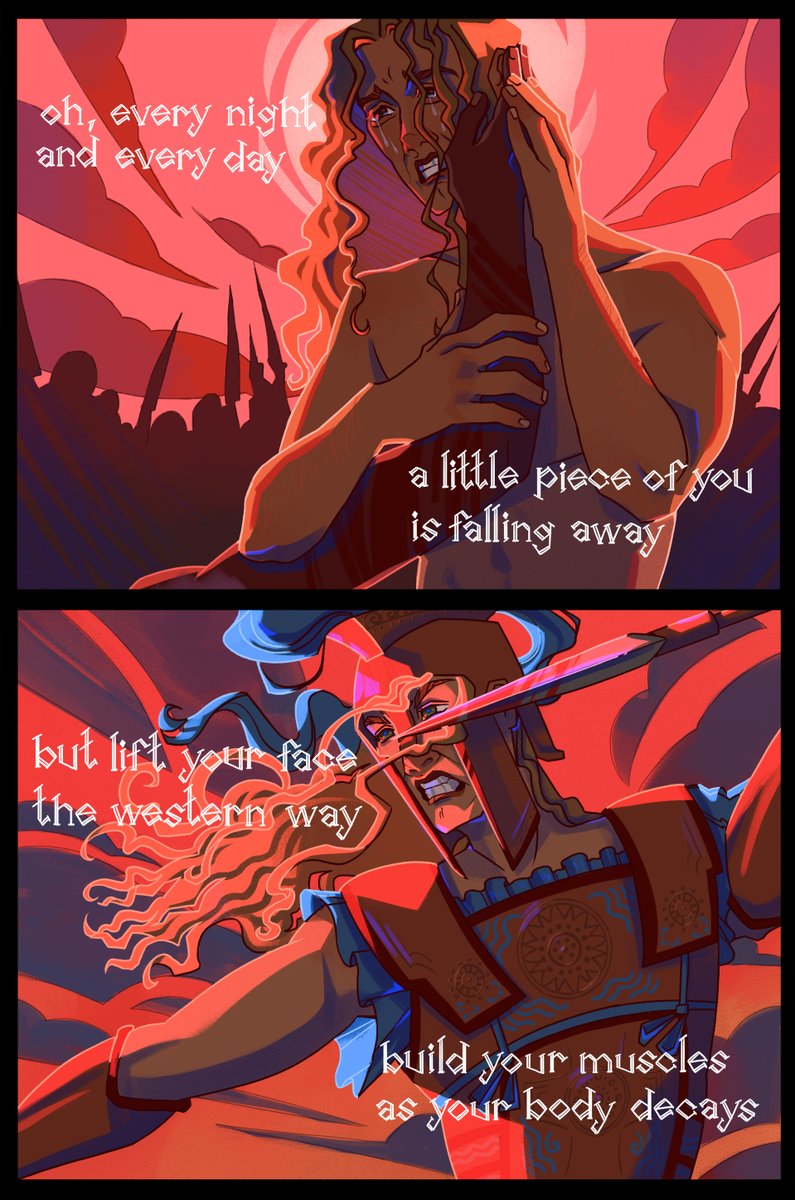 lady_forest_'s tweet photo. achilles' grief | "hammner to fall" by queen

#theiliad #артшляхта https://t.co/P7GIiJn4BL