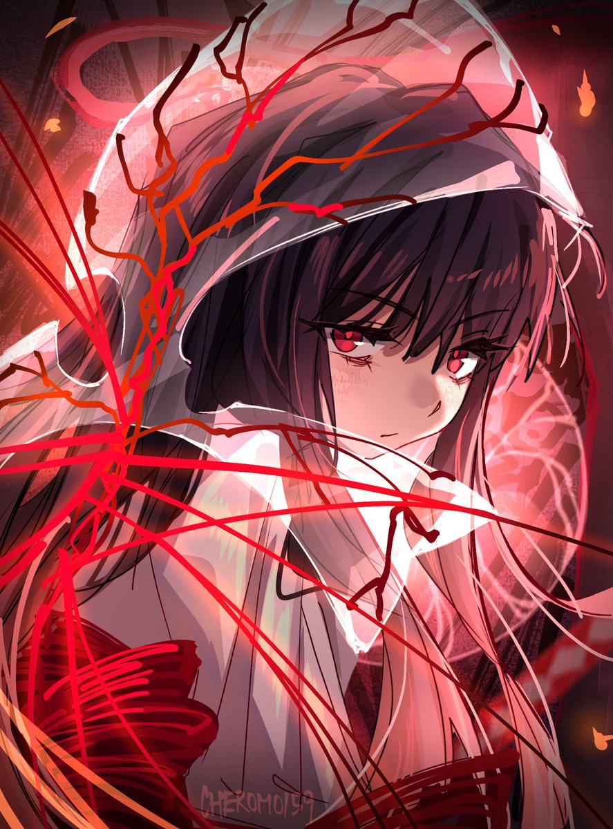 spider thread, red thread