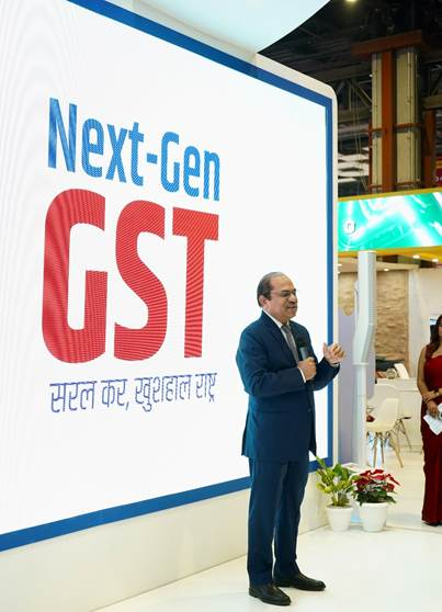 PIBAgartala's tweet image. #GSTReforms: কেন্দ্রীয় পরোক্ষ কর ও শুল্ক বোর্ডের #CBIC চেয়ারম্যান সঞ্জয় কুমার আগরওয়াল প্রগতি ময়দানে আইআইটিএফ ২০২৫-এ সিবিআইসি-র #GST ও কাস্টমস প্যাভিলিয়নের উদ্বোধন করেছেন।
#GSTBachatUtsav
#NextGenGST
#GST
@GST_Council #BachatUtsav
@PIB_India @MIB_India