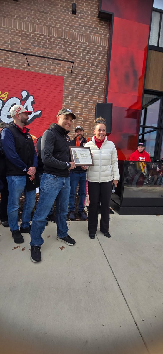RepDelozier's tweet image. Fun to see the crowd at the opening of Raising Canes in Hampden Twp.  Glad to be there with Twp Commissioners Chippo, Silcox and Bienstock and @hrccredc to welcome the new business to our area.