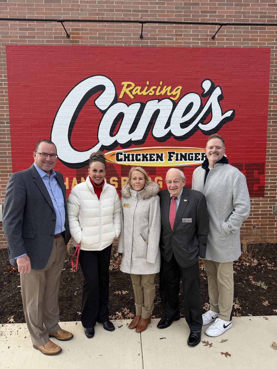RepDelozier's tweet image. Fun to see the crowd at the opening of Raising Canes in Hampden Twp.  Glad to be there with Twp Commissioners Chippo, Silcox and Bienstock and @hrccredc to welcome the new business to our area.