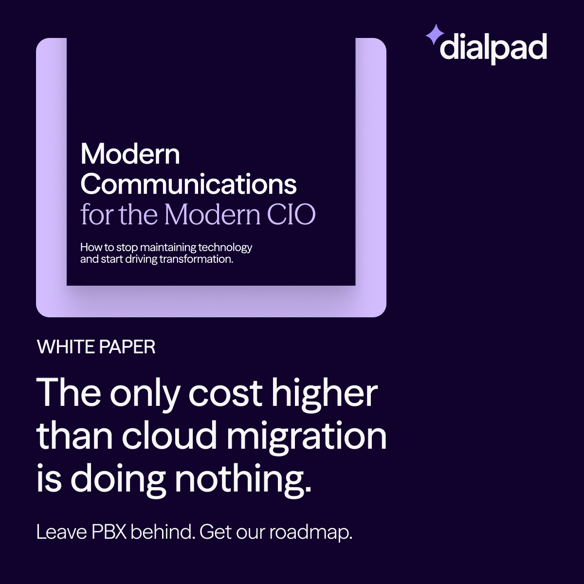 dialpad's tweet image. Your tech stack shouldn’t be holding you hostage.

Cloud communication is the new baseline for IT leaders who move fast.

See how to lead the change 👇
dialpad.com/resources/shif…

#Dialpad #AgenticAI #CloudMigration