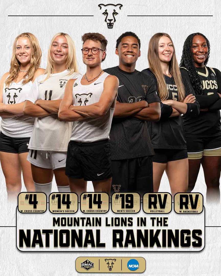 GoMountainLions's tweet photo. Crossover season has arrived and we've got 6️⃣ teams receiving recognition in the latest national coaches' polls, including all five of our fall programs! 👀🔥 

@UCCS_WXC: #️⃣4️⃣ 
@UCCSws: #️⃣1️⃣4️⃣ 
@uccsmxc: #️⃣1️⃣4️⃣ 
@uccsmsoccer: #️⃣1️⃣9️⃣ 
@UCCSVolleyball: RV
@UCCSWBB: RV https://t.co/RIn7geKgSb