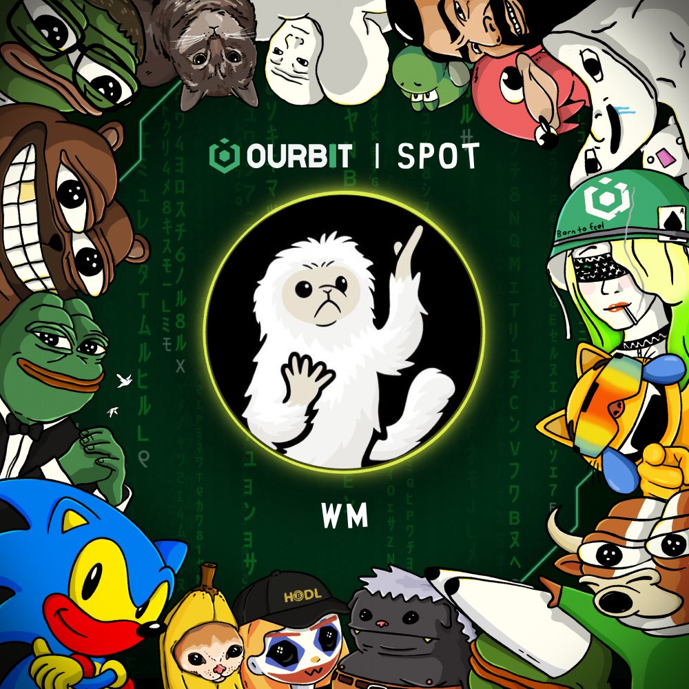 ourbit's tweet photo. listen up glamorous traders!!

deposits and spot trading are live for $wm @whitemonkeyfun

you can start clicking here: https://t.co/ebZs1MXC9S https://t.co/aMxCzwSn1d
