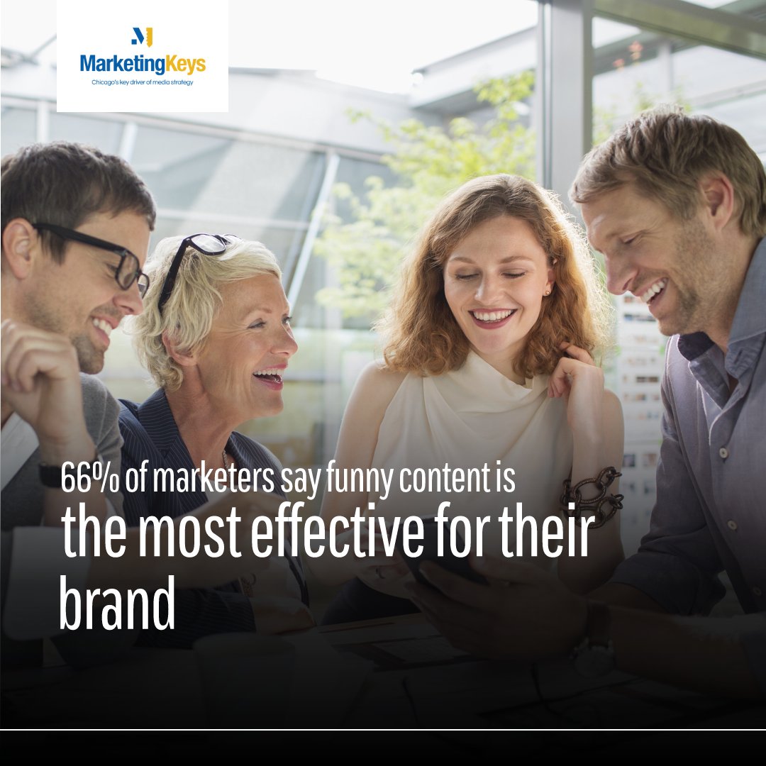 MarketingKeys's tweet image. #FunFactFriday
Laughter really is good for business — 66% of social-media marketers say funny content performs best for their brand. Do you use humor in your marketing strategy, or do you stick to something more serious?

#MarketingHumor #FunnyContent