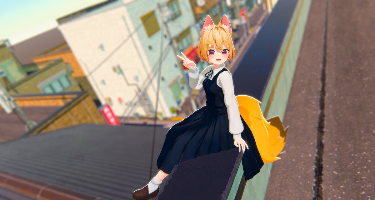 Binz_098's tweet image. 마다옴_교복💛
#마다옴 #Warudo #NiloToon #MagicaCloth2