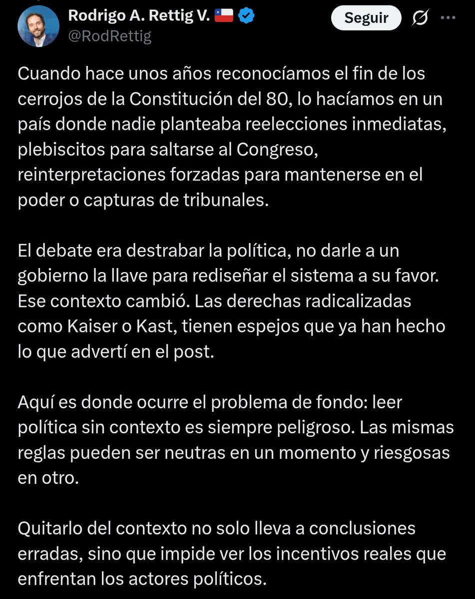 j4la4b's tweet photo. Sacándose la careta antes de la elección.

No vote por Rettig, esto es indecente.

Convicción A para cuando tengo viento a favor y B cuando no.

Patetico https://t.co/RYap2fgHu0