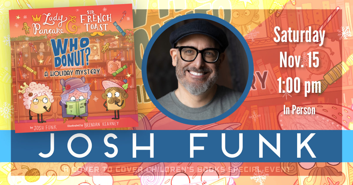 MNZOODDS's tweet image. An Afternoon with Author Josh Funk
Cover to Cover Bookstore 

Saturday, November 15, 2025 - 1:00pm to 2:00pm

We are thrilled to welcome back author Josh Funk on Saturday, Nov. 15 at 1 p.m. to celebrate his newest picture book, Whodonut?: A Holiday Mystery.
The newest Agatha…
