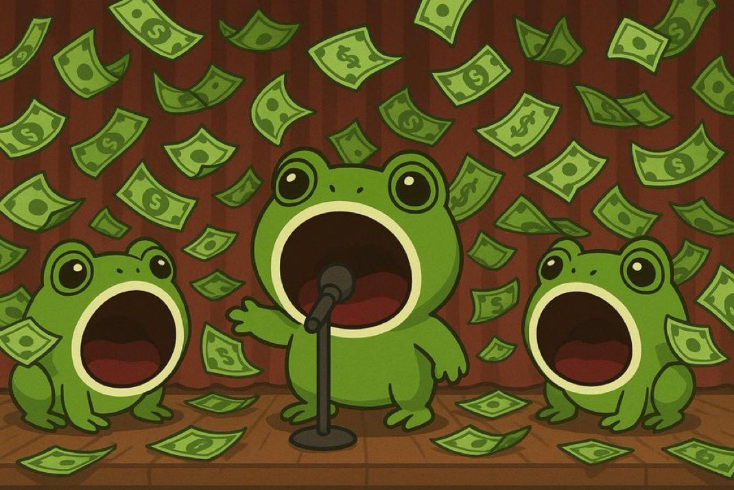 Zulvianic's tweet image. THE POP FROG WILL POP TO BILLIONS

POP POP POP  

DA1qLpgD1M7TNNRPycizyQCoRLCt7GAx1YTeVrfYpump

$POPFROG @popfrogmeme