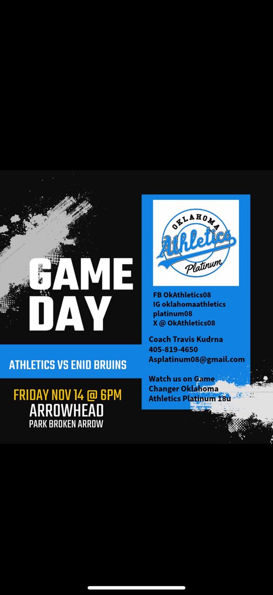 Last fall tournament, Quad 1 bracket starts tonight at 6pm!!!!
<a href="/NOCTonkSB/">NOC Tonk Softball</a> 
<a href="/rsusoftball/">RSU Softball</a> 
<a href="/UCOBronchos/">UCO Bronchos</a> 
<a href="/ShaleeRodriguez/">Shalee Rodriguez</a> 
<a href="/UNISoftball/">UNI Softball</a> 
<a href="/USAOsoftball/">USAO Softball</a> 
<a href="/OkAthletics08/">Oklahoma Athletics Platinum 08</a>