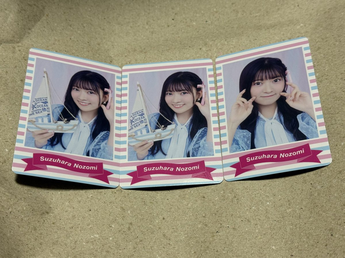 Apollo Bayライブのチェキ風カード 7つ買ってのんちゃんは3枚出たが