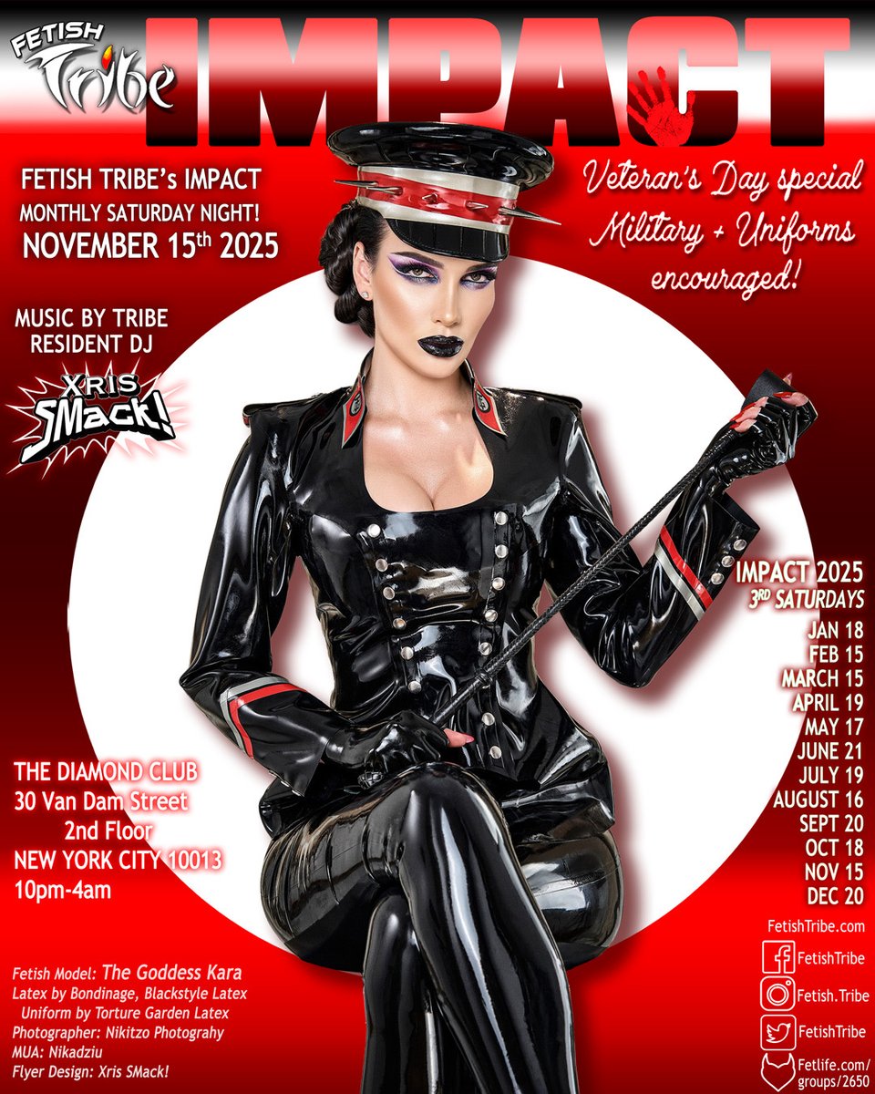 Uniforms Ready? Join the Veteran's Day Fun! IMPACT! Sat. Nov 15th - mailchi.mp/fetishtribe.co…