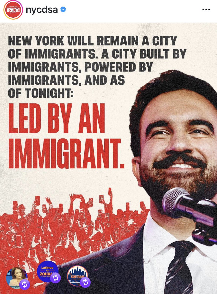 And as of tonight the city will be led by an immigrant
