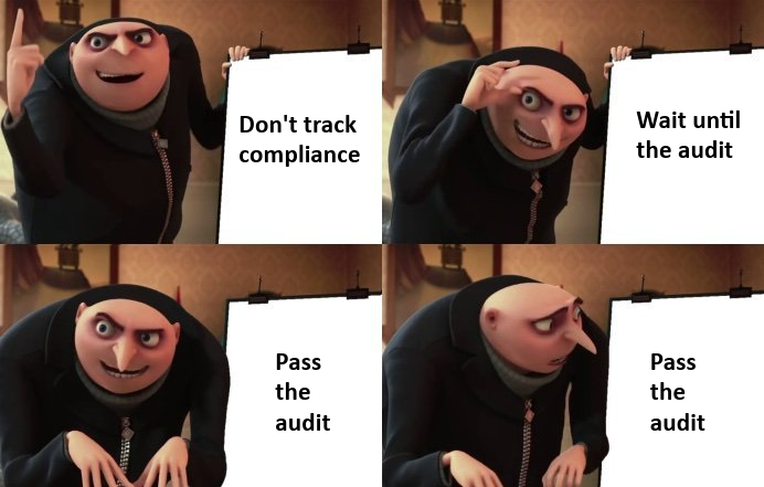 AcropolisSec's tweet photo. Step 1: Ignore compliance. Step 2: Wait for audit. Step 3: Pass audit… wait.

#FunnyFriday #Cybersecurity #GRC #AuditReady #ComplianceFail #SpartanShield #AcropolisSecurity https://t.co/IwweybOzmg