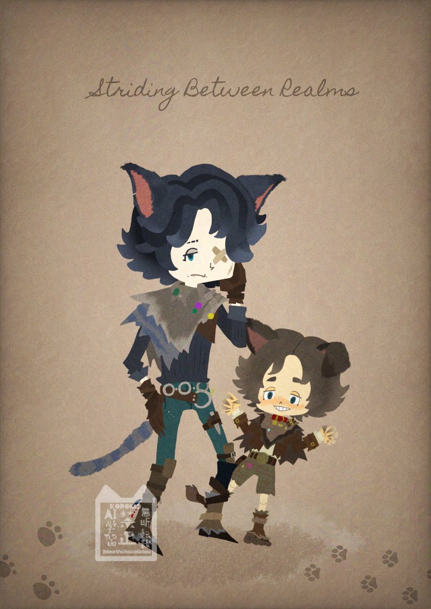 deathchocolatou's tweet image. 🐈‍⬛🐕
 #ころものえほん