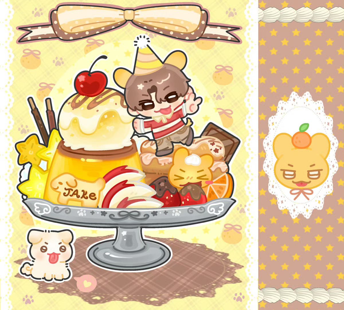 #ENHYPENfanart #ENHYPEN #ENHYPEN_JAKE 
#23SeasonsWithJAKE
#제이크생일인데_여긴왜앉아있어요
#HAPPY_JAKE_DAY
#엔하이픈_제이크
🍮🦮🐾