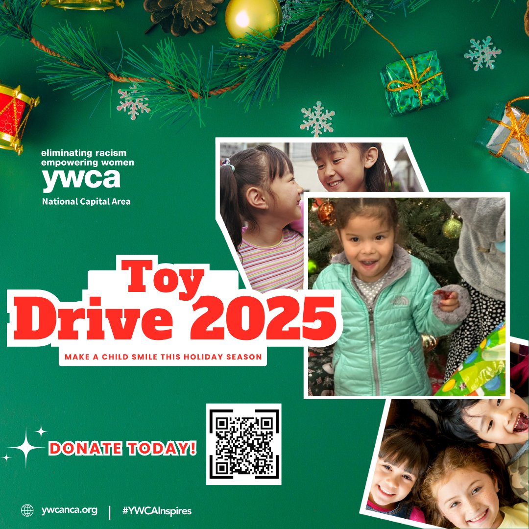 Help us bring joy to +230 children this holiday season! 🎁
Your donation to the YWCA NCA Toy Drive helps us buy toys &amp; gift cards for families in need.

Every dollar brings hope.
Donate today — bit.ly/YWCANCADonate
#YWCAInspires #HolidayJoy #ToyDrive2025