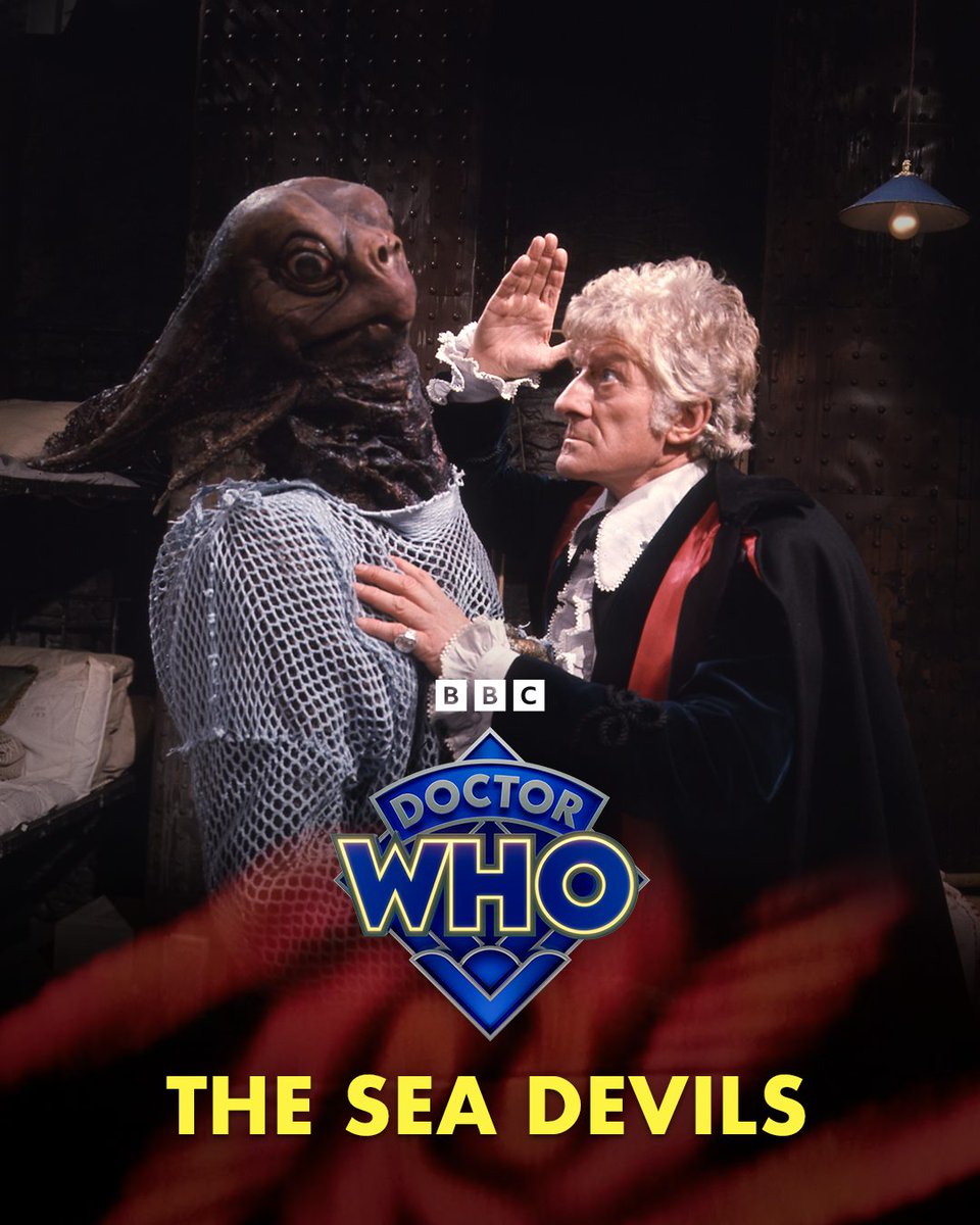bbcdoctorwho's tweet image. From the depths, for the very first time! 🌊 

A special re-edited edition of classic #DoctorWho adventure THE SEA DEVILS heads to BBC iPlayer and BBC Four on 7th December.