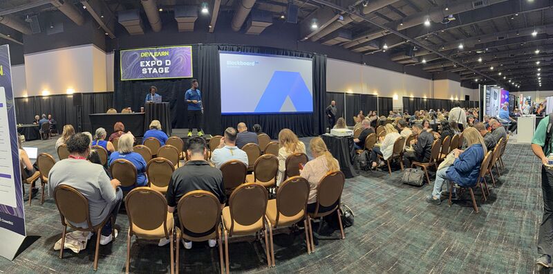 Blackboard's tweet image. What an inspiring few days at #DevLearn 2025! 

We loved connecting with L&amp;amp;D leaders, designers &amp;amp; innovators to explore the latest in learning tech and strategy. Thanks to all who stopped by—your insights were invaluable!
Here’s to advancing learning through innovation.