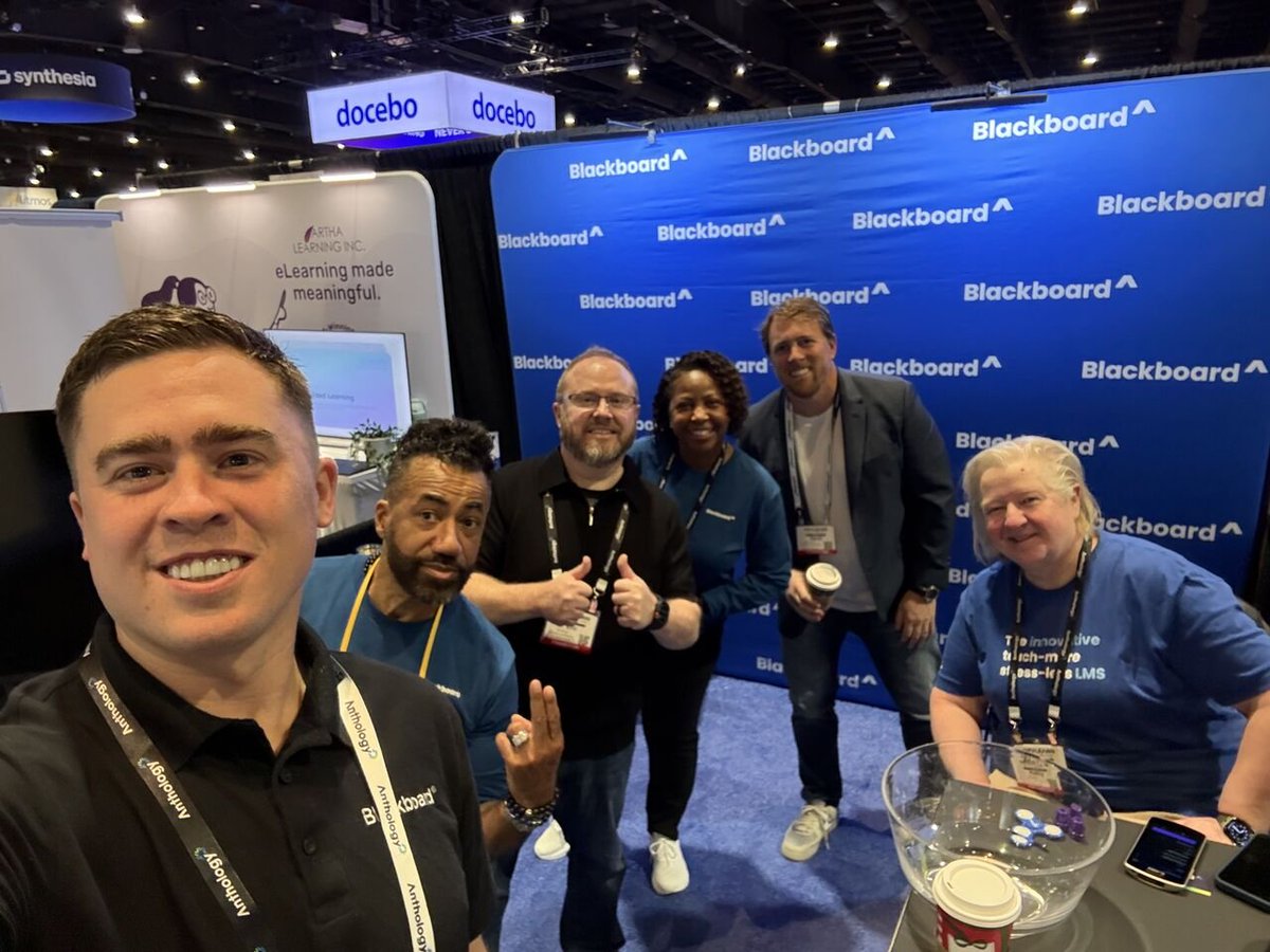Blackboard's tweet image. What an inspiring few days at #DevLearn 2025! 

We loved connecting with L&amp;amp;D leaders, designers &amp;amp; innovators to explore the latest in learning tech and strategy. Thanks to all who stopped by—your insights were invaluable!
Here’s to advancing learning through innovation.