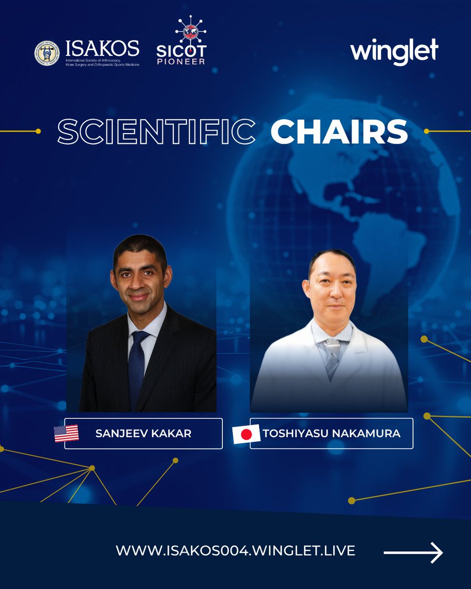 ISAKOS's tweet image. 🔔 NEXT WEEK! 🔔 Join us for the ISAKOS Webinar with @SICOTortho: Hand &amp;amp; Wrist Injuries in Athletes | November 20, 2025, 13:00 UTC

The ISAKOS Webinar Series continues with the next global session - organized by the #ISAKOS Elbow, Wrist &amp;amp; Hand Committee in collaboration with…