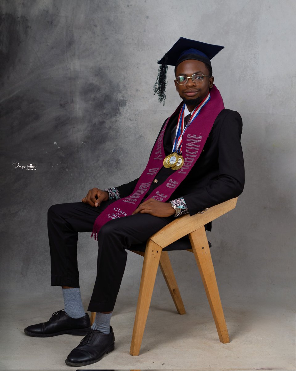 K__BMA's tweet photo. Reintroducing:
GENERAL Mofopefoluwa Alabi, B.EHS, R.EHO, LL.B, GMNSE  

Bachelor of Environmental Health Sciences, University of Ibadan. 

4 football Gold Medals; Only Coach to win the female edition of the Provost Cup

The end of a journey, the continuation of a legacy
GOD DID! https://t.co/6G3wGThztu