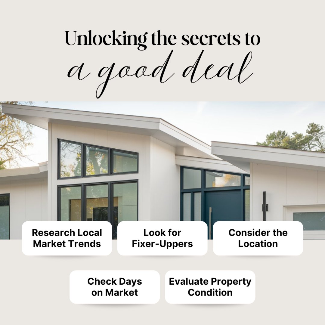TheKeyIsNikii's tweet image. Want to uncover real value in today’s market? Here’s what to watch for

Target appreciating neighborhoods
Look for cosmetic fixer-uppers
Prioritize location
Check Days on Market (DOM)
Compare with nearby homes

#realestate #homebuying #househunting #realestatetips  #fixe...