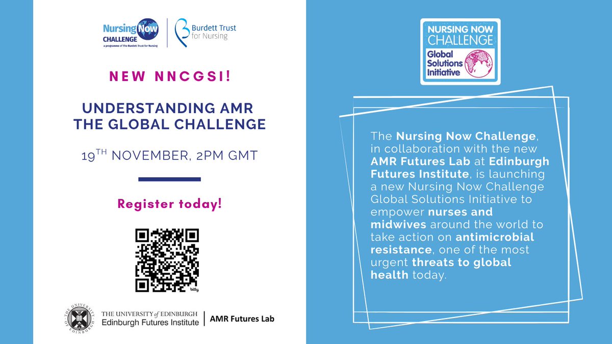 New collaboration! 🤝✨

We are delighted to announce that we are working with the #EdinburghFuturesInstitute #AMRFuturesLab to bring you a new #NNCGSI! 

We warmly invite you to join us on 19/11 at 2pm GMT for the launch!

Read more &amp; register here 👉 bit.ly/445k62z