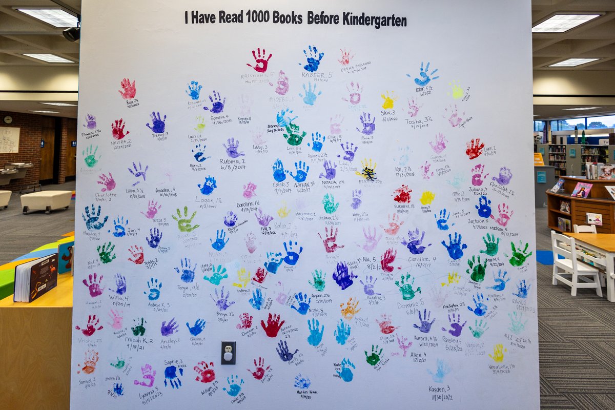 Reading 1,000 books before kindergarten sounds daunting, but we're here to help you reach this important milestone with an easy-to-use reading tracker, fun prize incentives, and story times that count toward your goal. 📚

Learn more at nashualibrary.org/1000books.