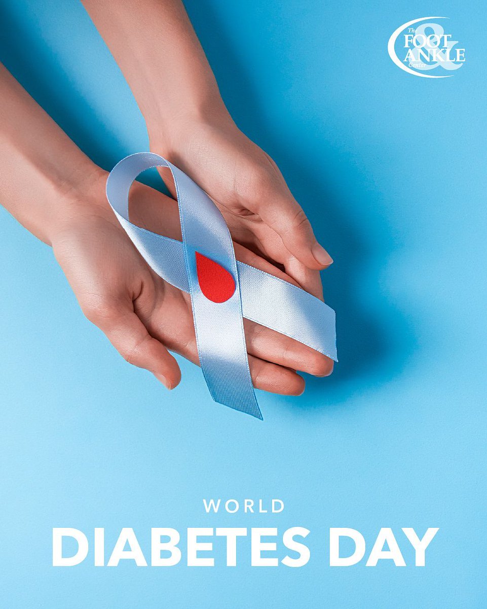 On World Diabetes Day, we stand with those living with diabetes 💙

Consistent care, small routines, and regular checkups all help protect your long-term health, one step at a time. 👣

#WorldDiabetesDay #FootAndAnkleCenter #PodiatryCare