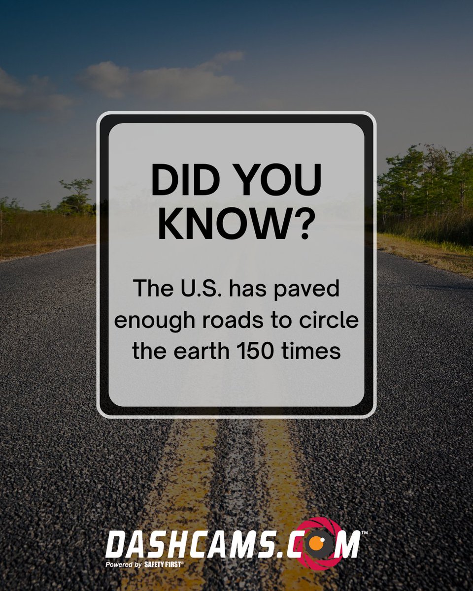 DashcamsProtect's tweet photo. Did you know that?
#dashcams #driving #funfact #didyouknow #dashcamera https://t.co/ydRZ7juxEv
