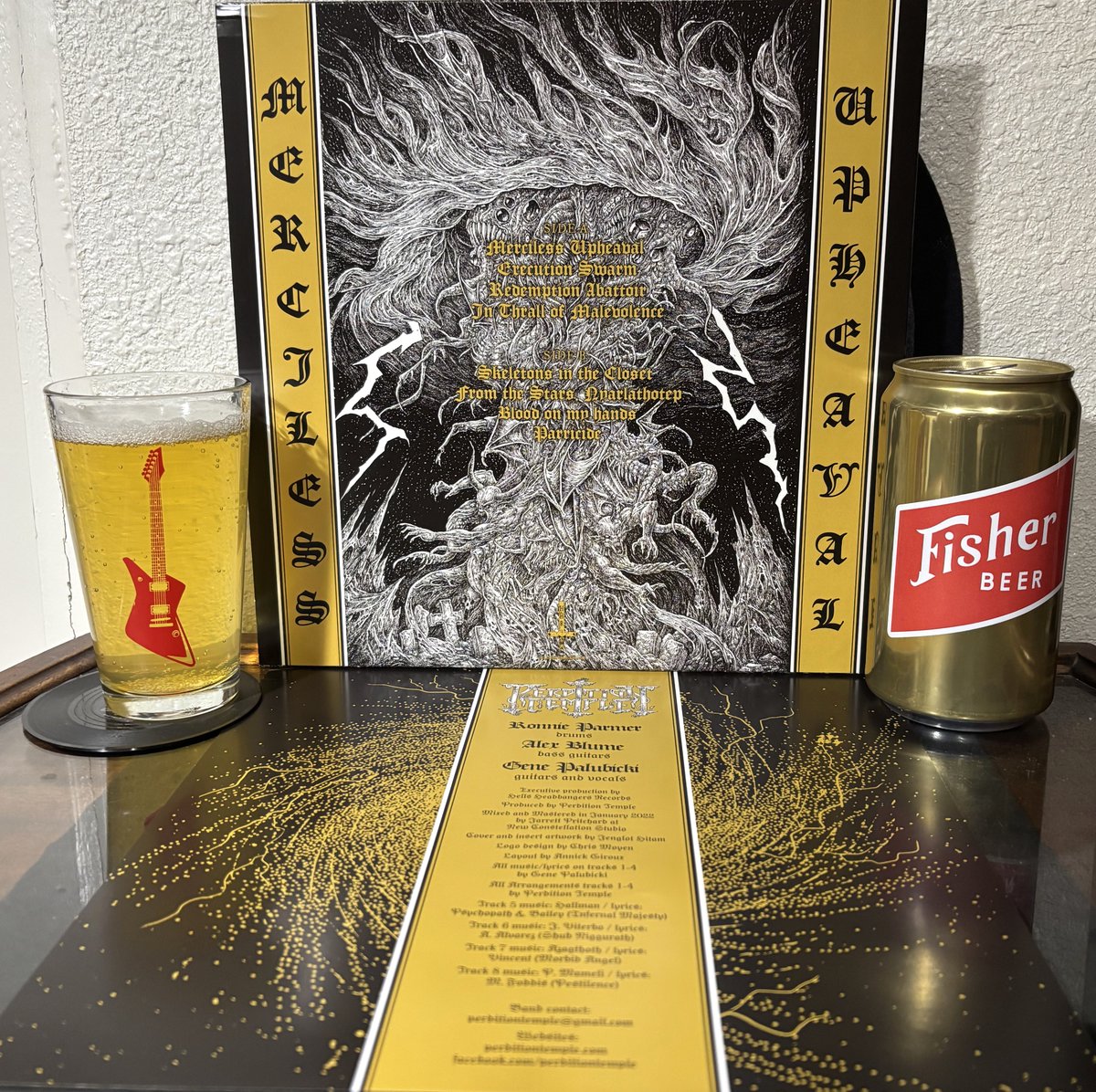 #PerditionTemple "Merciless Upheaval" &amp; <a href="/FisherBrewingCo/">Fisher Brewing Co</a> The Devil's Hops  brewsandtunes.blogspot.com/2025/11/novemb…