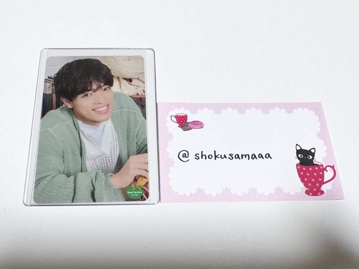 shokusamaaa's tweet photo. @1107_ura_1017 ご連絡ありがとうございます。交換可能です。こちら画像の添付も致しますのでご確認ください。交換の程よろしくお願い致します。お取引方法等はDMにて進めさせて頂けたらと思いますのでフォローさせて頂きますのでお手隙の際にフォローお待ちしております。よろしくお願い致します🙂‍↕️ https://t.co/xMLrAq6KD6