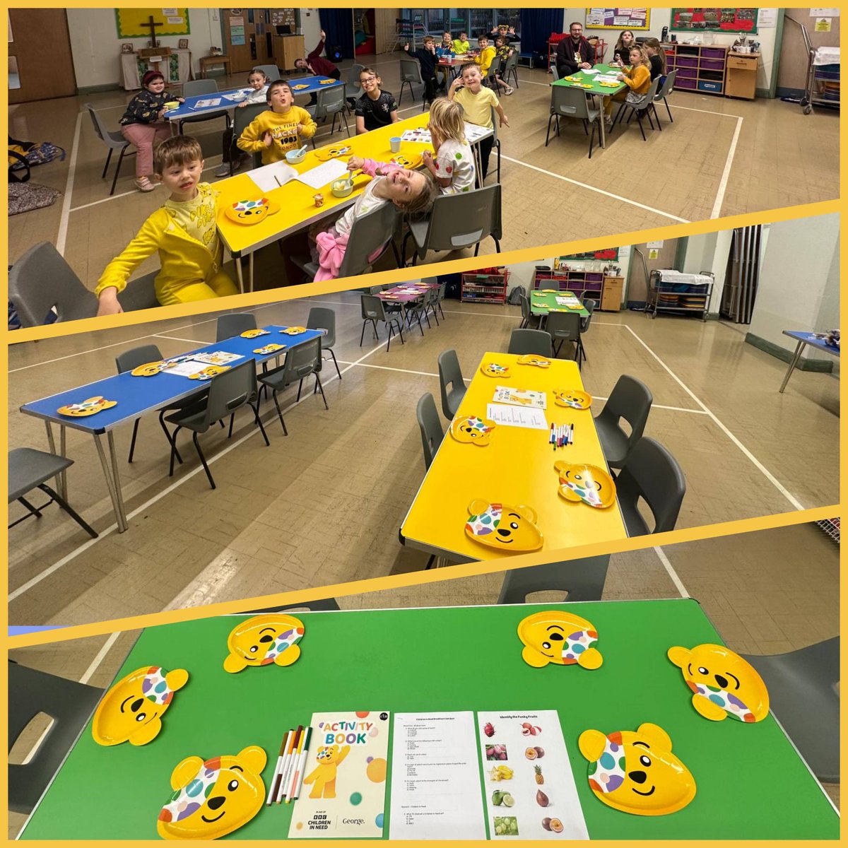 Our special breakfast club week finished today with a <a href="/BBCCiN/">BBC Children in Need</a> breakfast and quiz!