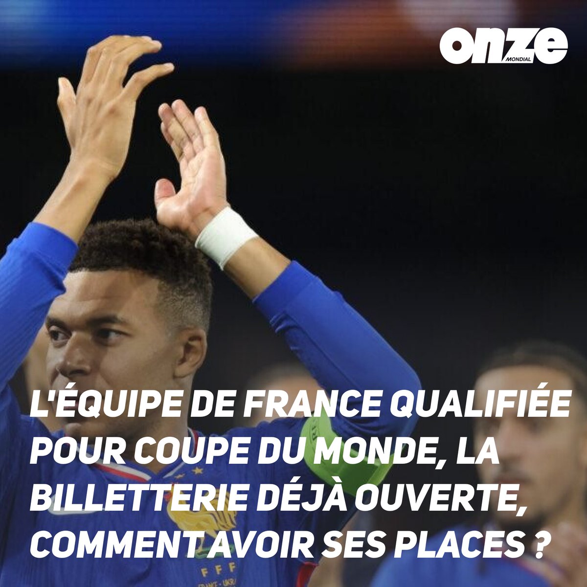 L'équipe de France qualifiée pour Coupe du Monde, la billetterie déjà ouverte, comment avoir ses places ?
➡️ l.onzemondial.com/rf8